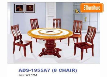 โต๊ะอาหารหน้าหินอ่อน ADS-1955A7